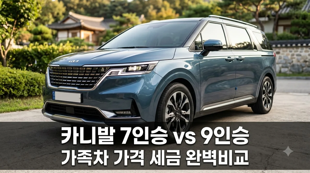 2027 카니발 7인승 vs 9인승 알고 보니 다들 착각? 가족차 하이브리드 가격 비교..