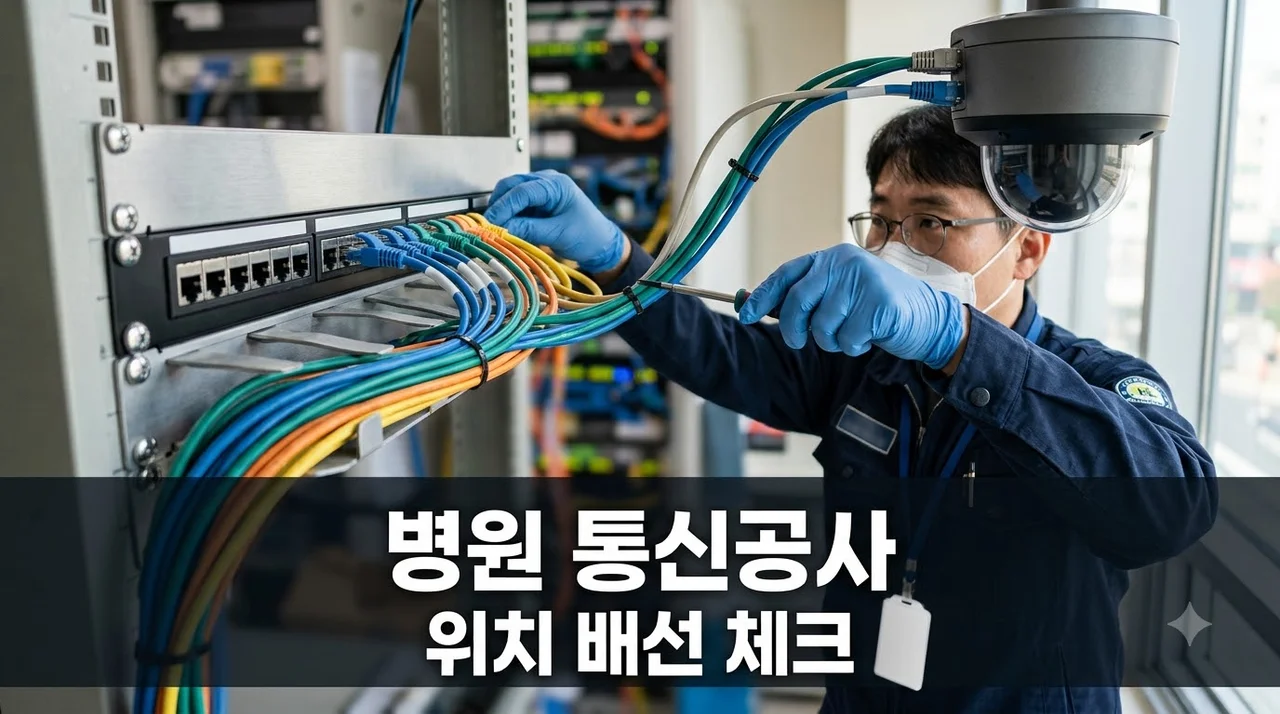 병원 접수실 인터넷 CCTV 설치, 위치와 배선 사전 점검 총정리