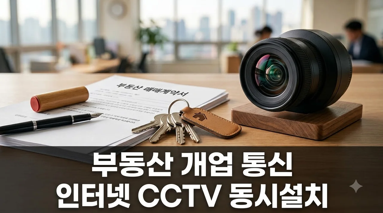 부동산 사무실 개업 인터넷 CCTV 한번에 상담받고 설치하는 방법 총정리
