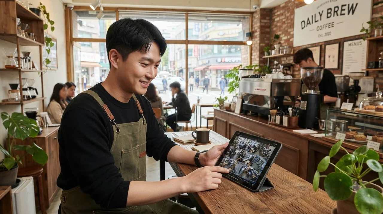 사각지대 없는 CCTV 위치 및 네트워크 트래픽 설계