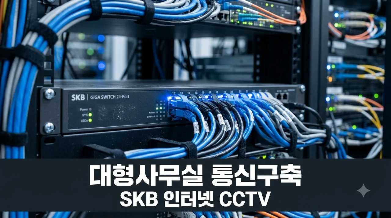 직원 많은 사무실 SKB 인터넷 CCTV 설치 속도와 보안 해결법 2026
