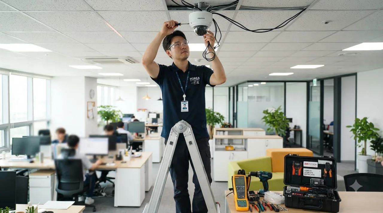 속도 저하 없는 SKB CCTV 설치 및 네트워크 통합 구축 단계