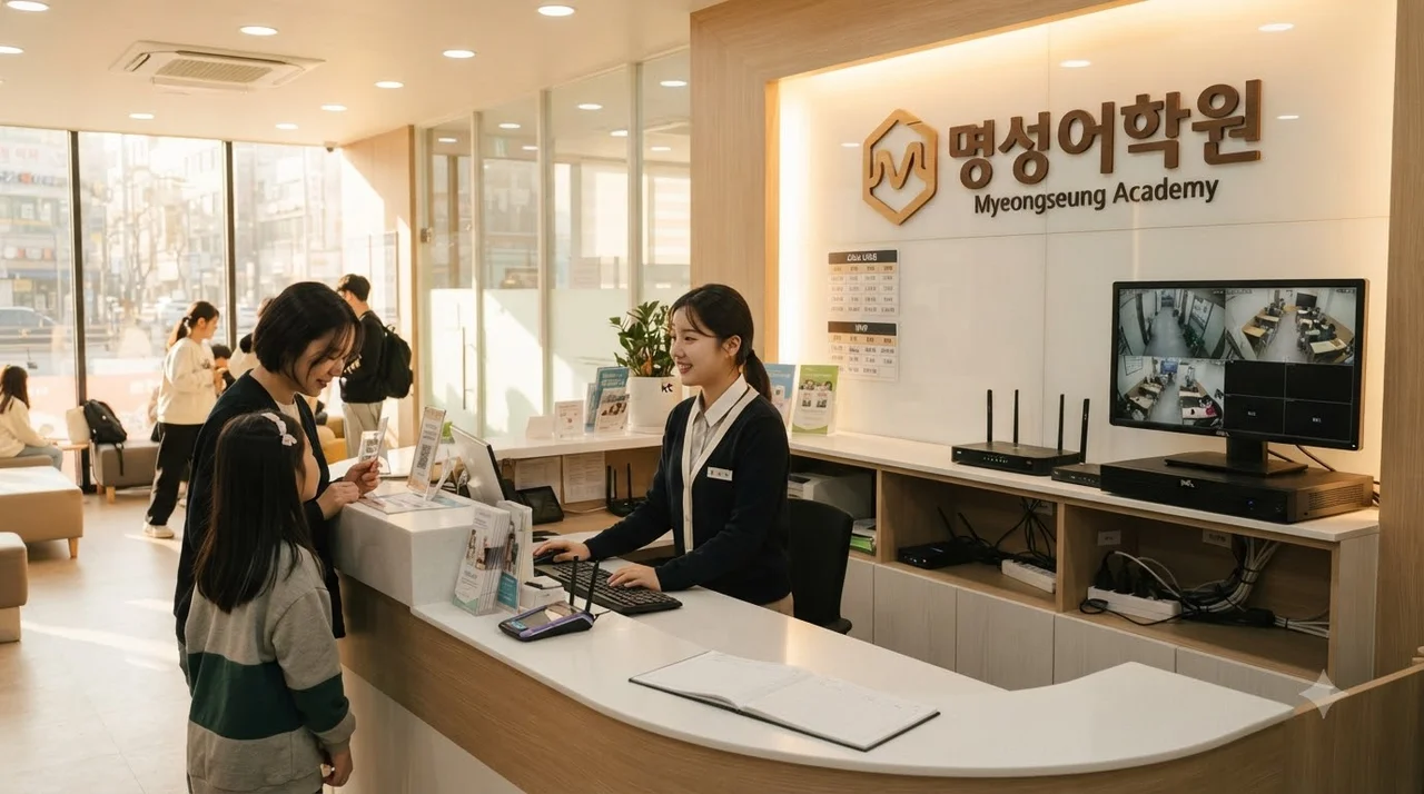 학원 개원 시 SKB 인터넷과 SK쉴더스 CCTV 결합 설치 결론