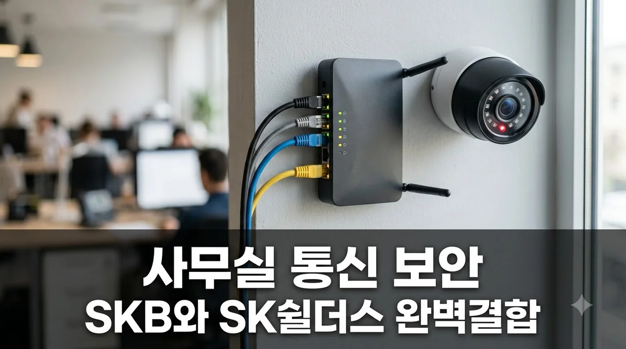 기업 사무실 SKB 인터넷과 SK쉴더스 CCTV 결합 구축 총정리