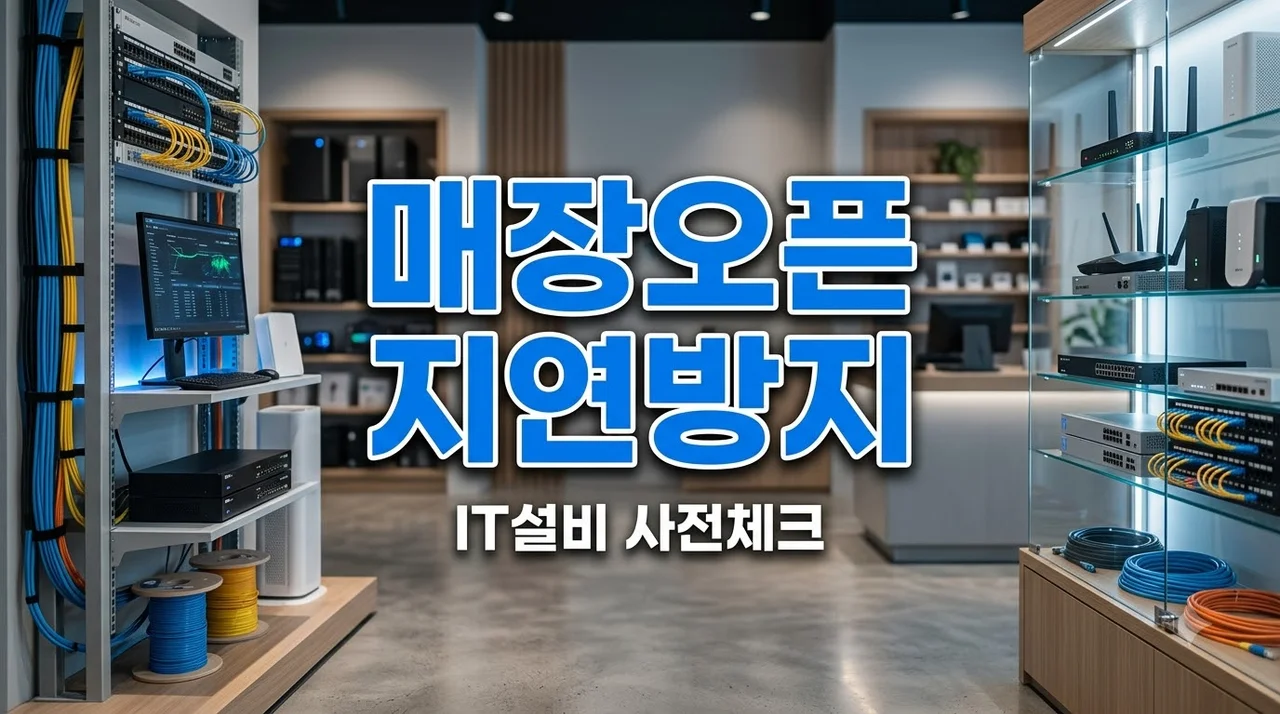 신규 매장 오픈이 늦어지는 이유, IT설비 준비 사전 확인 5가지