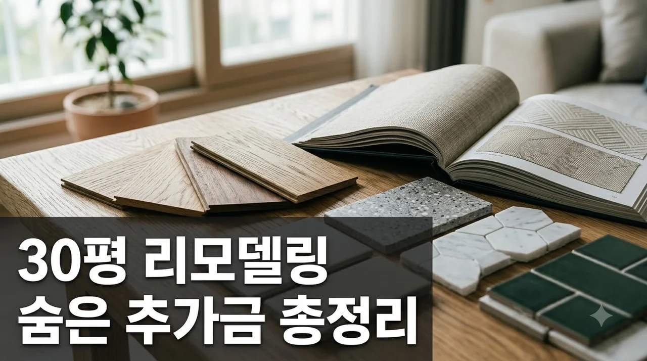 30평 아파트 리모델링 비용 결국 얼마? 견적서 숨은 추가금에 멘붕 온 이유..