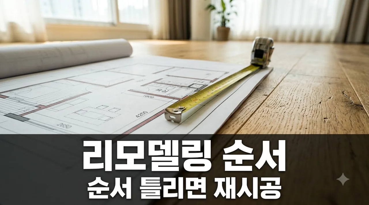 구축아파트 리모델링 공사 순서 삐끗하면 1천만원 날립니다.. 샷시·욕실·도배·마루 완전정복