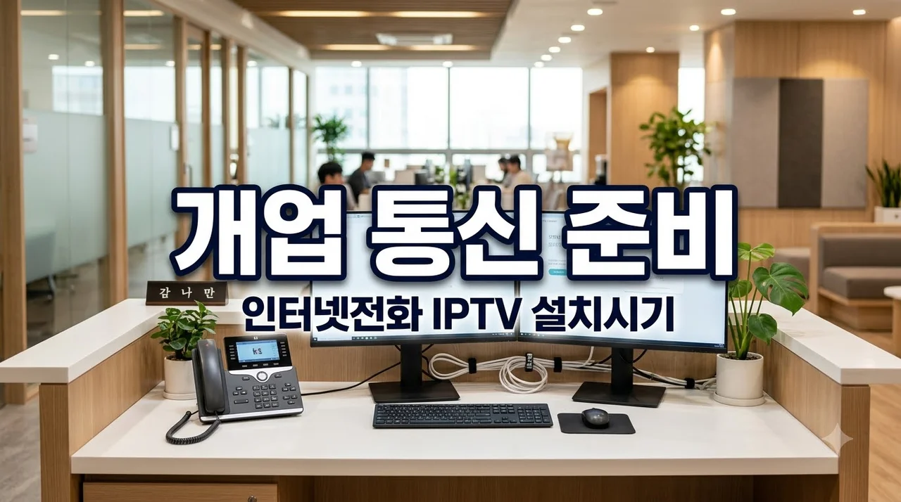 개업 전 IPTV와 인터넷전화 설치 언제 준비할까? 오픈 3주 전 필독 총정리