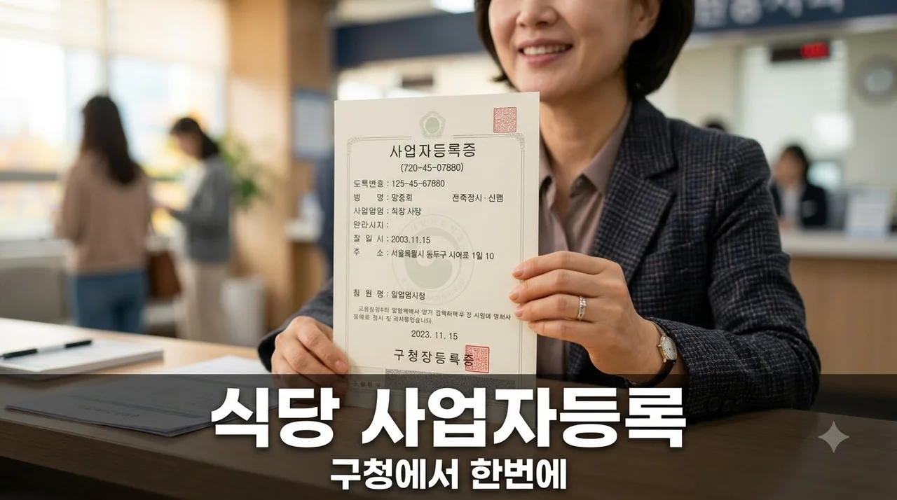 식당·미용실 사업자등록 세무서 안 가도 된다? 구청에서 10분 만에 끝내는 반전 비법