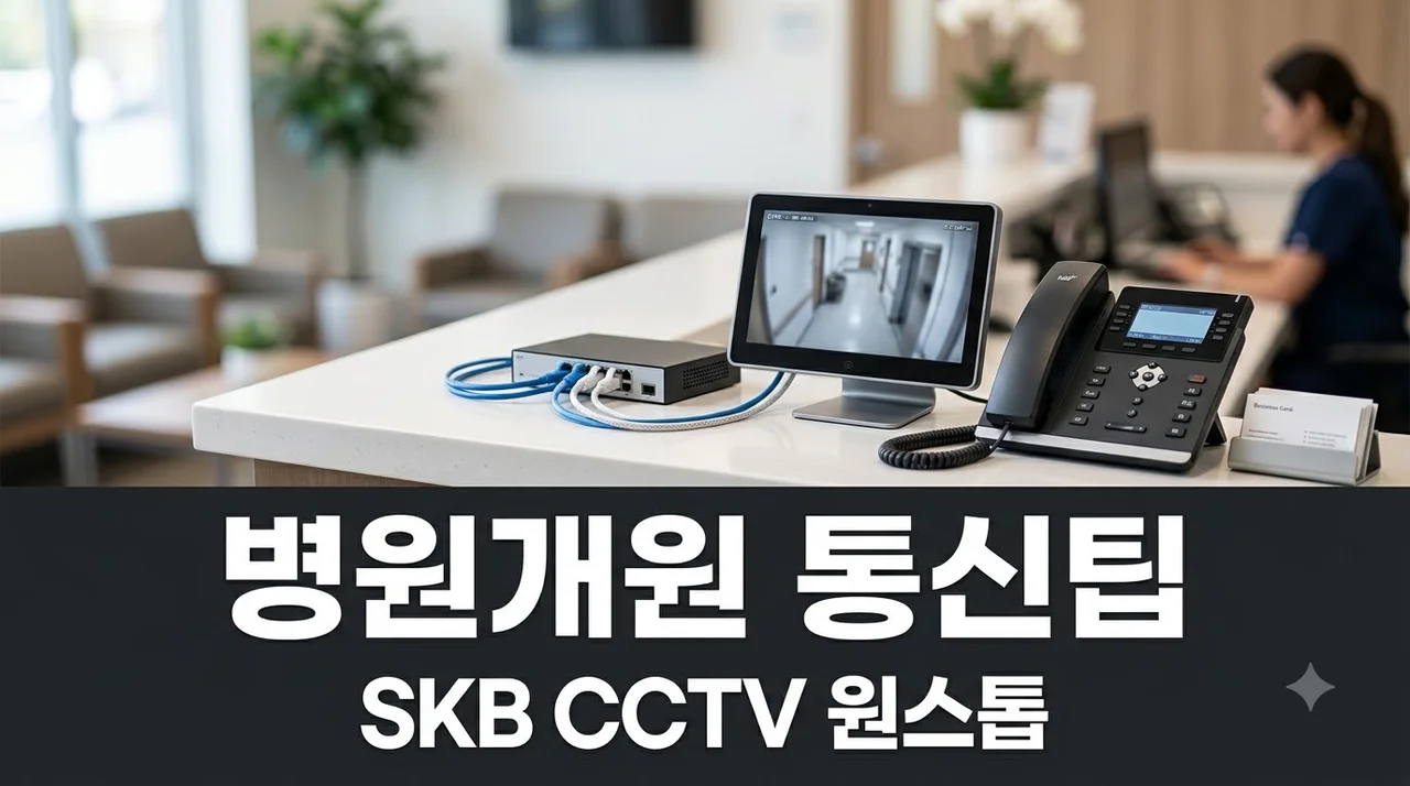 병원 개원 인터넷과 CCTV, SKB·SK쉴더스로 한 번에 준비하는 완벽 가이드