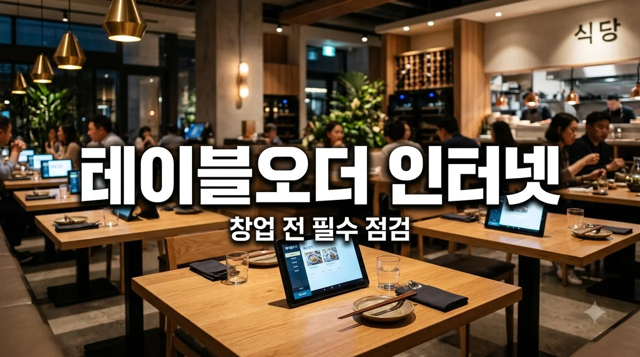 식당 창업 테이블오더 설치 전 인터넷 환경부터 확인해야 하는 이유