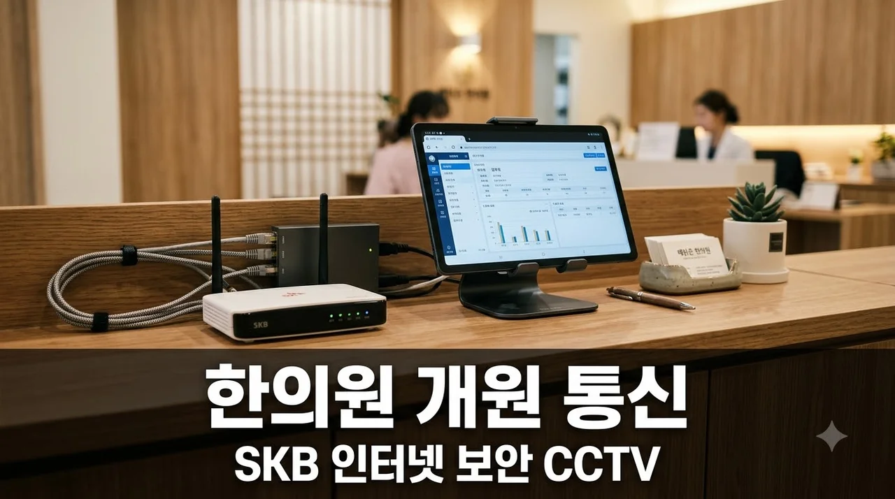 한의원 개원 SKB 인터넷부터 SK쉴더스 CCTV까지 구축 체크포인트 2026 총정리
