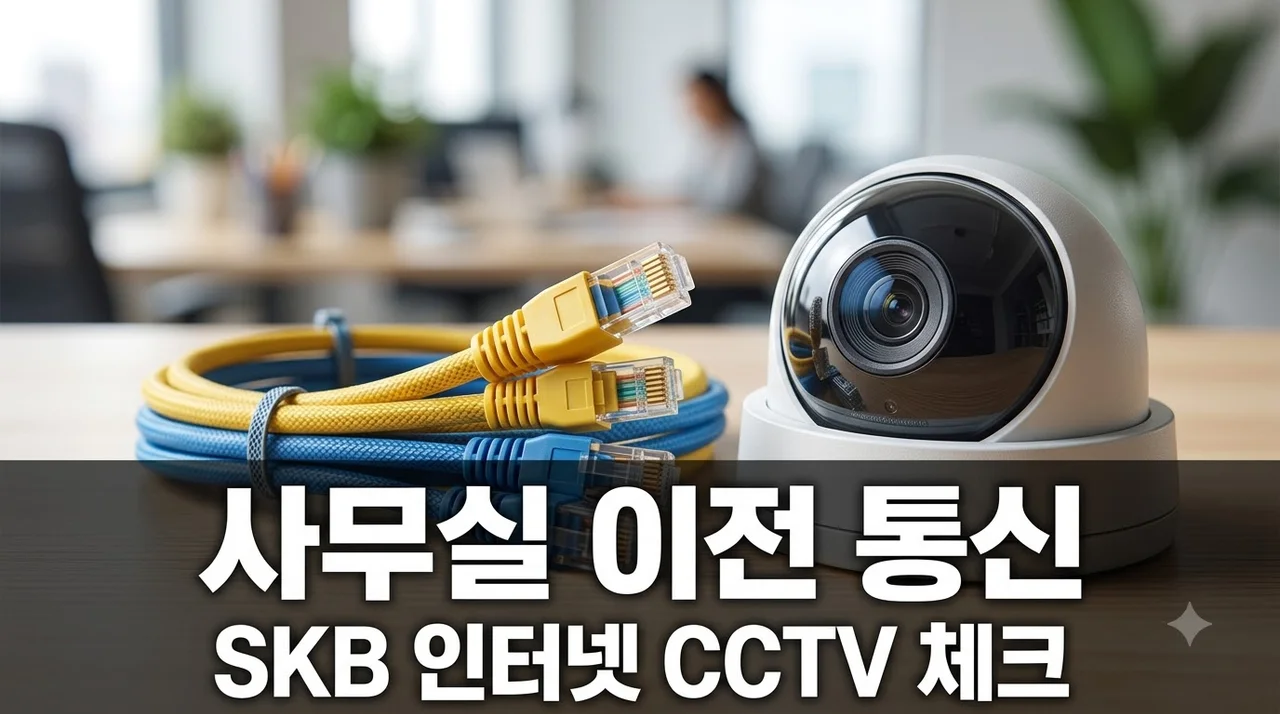 사무실 이전 SKB 인터넷과 CCTV 기존 장비 이전 설치 전 체크리스트 5가지 총정리