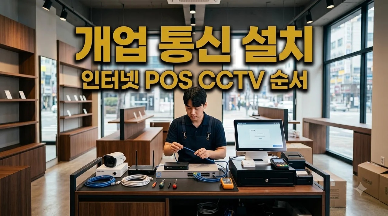 개업 일정에 맞춘 인터넷·POS·CCTV 설치 순서 2026 총정리