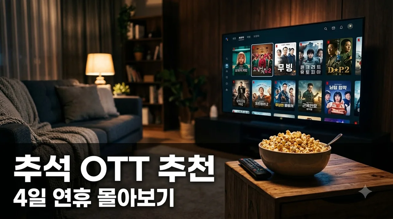 연휴 4일 동안 이거 보려고 기다렸다.. 추석 연휴 OTT 볼 만한 신작 추천