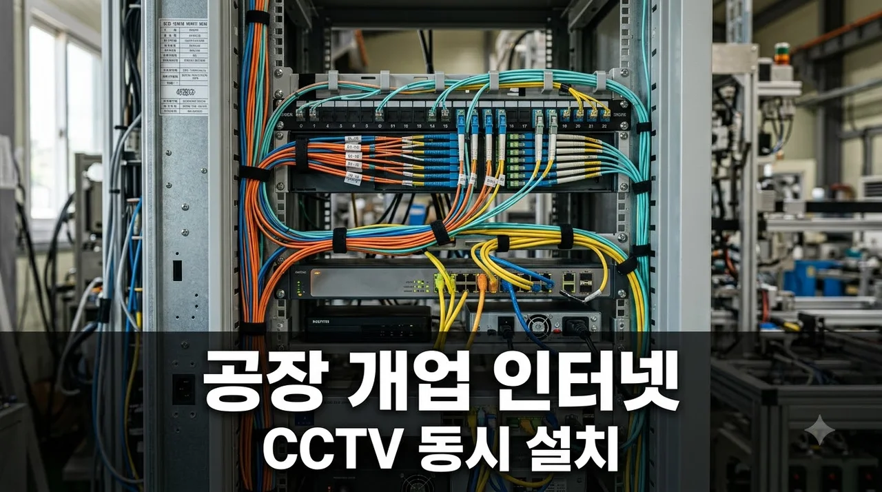 공장 개업 인터넷가입 CCTV 설치 동시에 끝내는 법 총정리