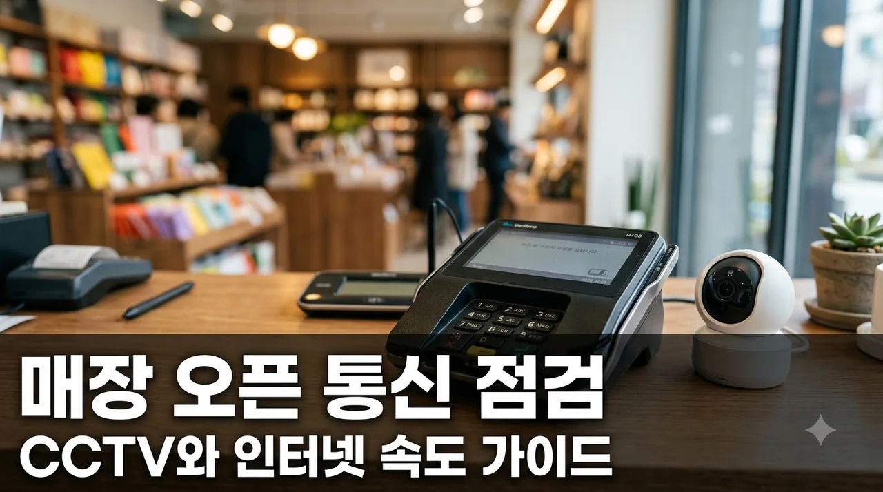 매장 오픈 전 CCTV 위치와 인터넷 속도 점검 리스트 총정리