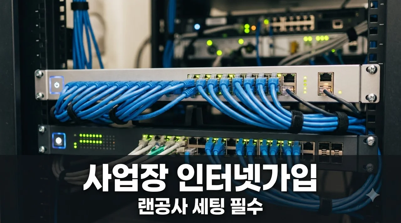 사업장 인터넷가입만 하면 끝이 아닌 이유! 랜공사·통신 세팅 완벽 가이드