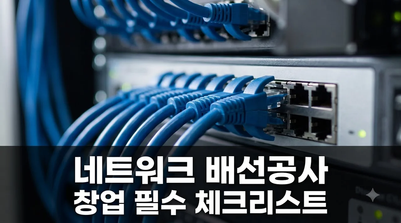 창업 사장님이 놓치기 쉬운 네트워크 배선공사 5가지 주의사항 총정리