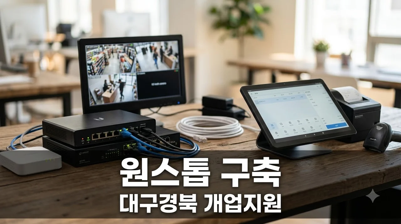 대구경북 개업지원 인터넷·CCTV·POS 원스톱 구축 완벽 정리