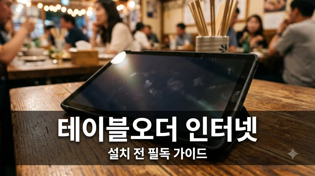 식당 창업 테이블오더 설치 전 인터넷 점검 필수 가이드 2026