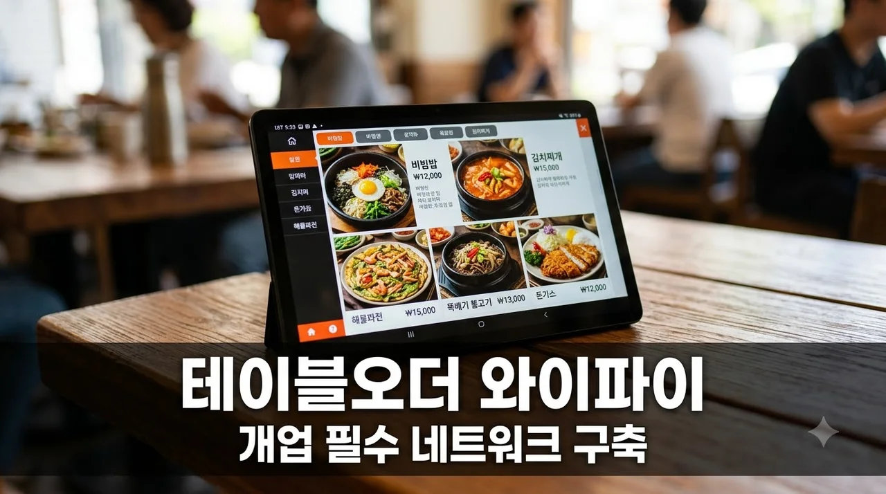 음식점 개업 테이블오더 와이파이 구축 방법 2026 완벽정리