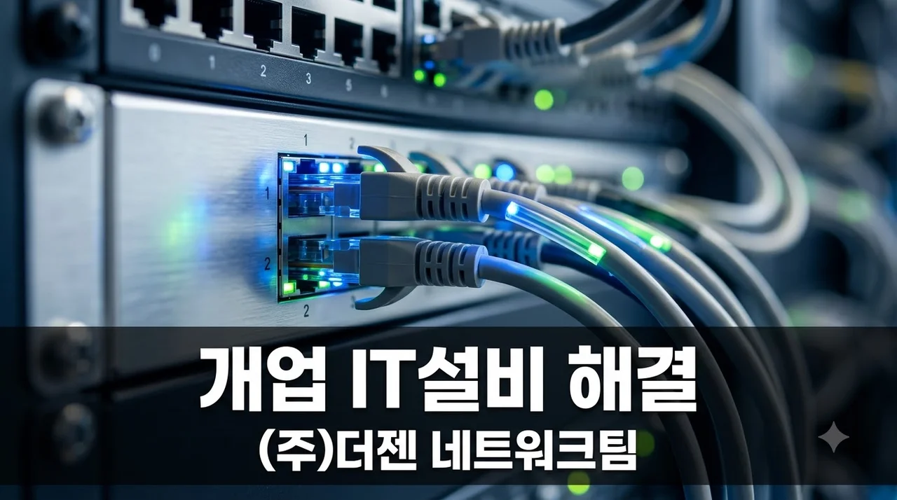 개업 IT설비 완벽 해결! (주)더젠 네트워크팀 사무실 통신공사 총정리