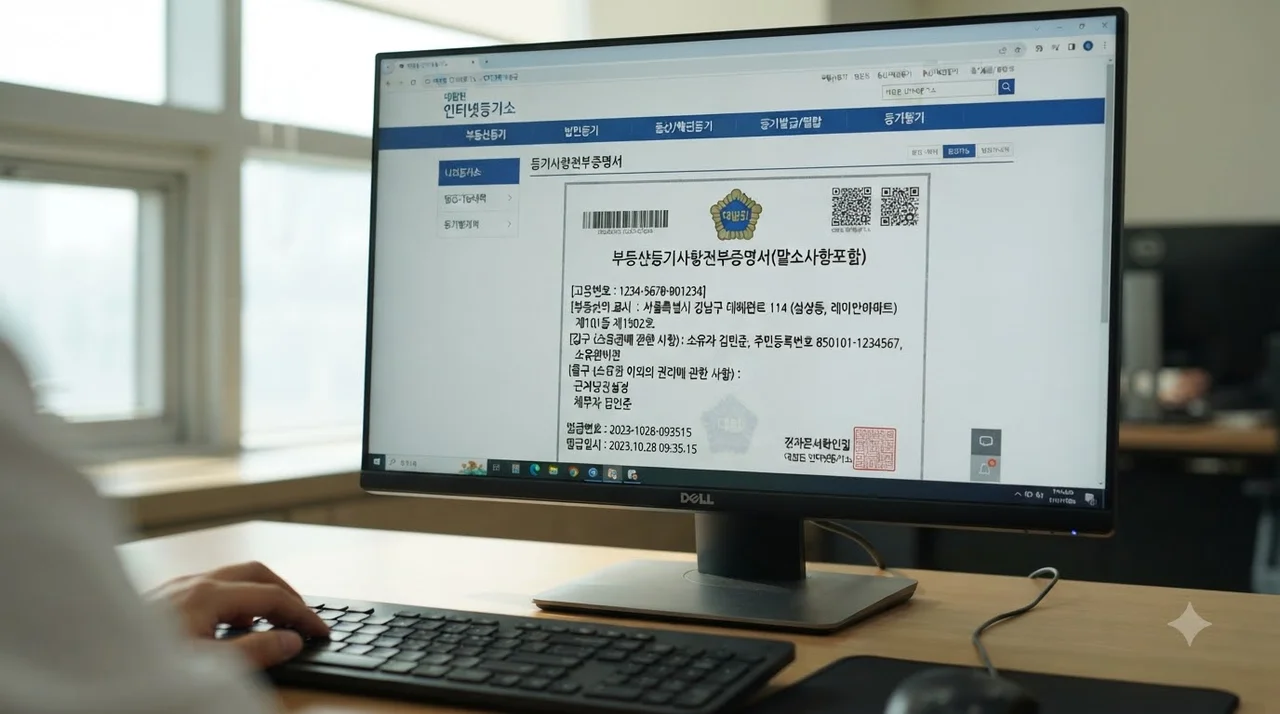 등기부등본 어디서 발급받고 어떻게 보나요?