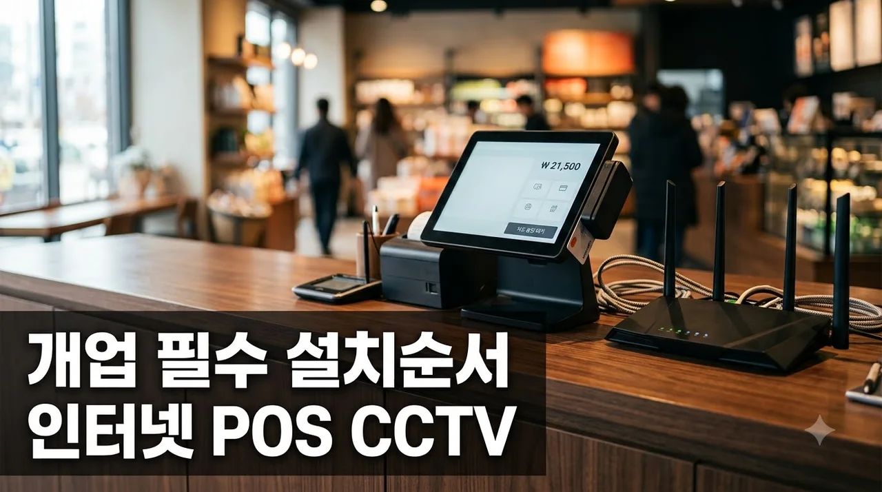 개업 인터넷·POS·CCTV 설치 순서 총정리: 실패 없는 타임라인