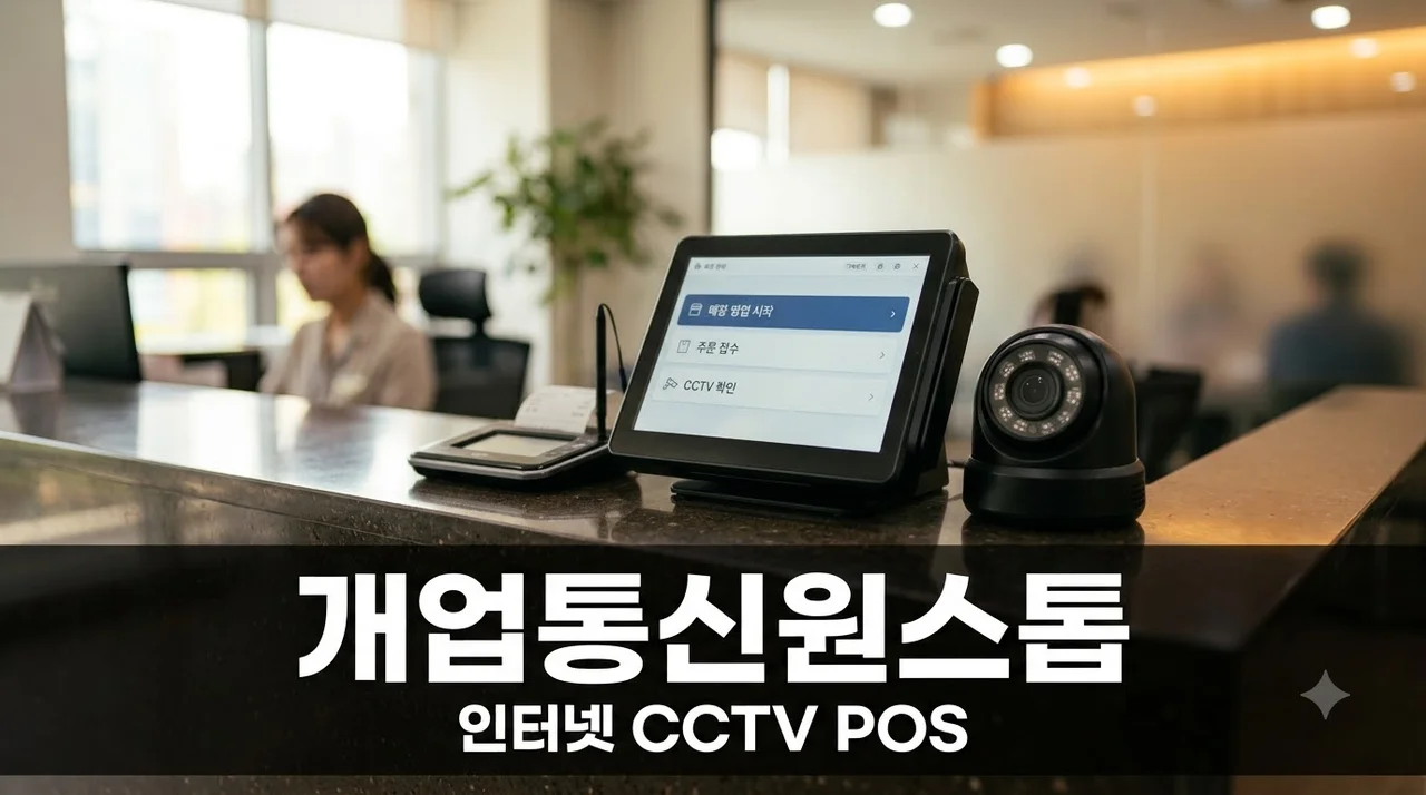 개업 인터넷·CCTV·POS 설치 한 번에 해결하는 완벽 가이드