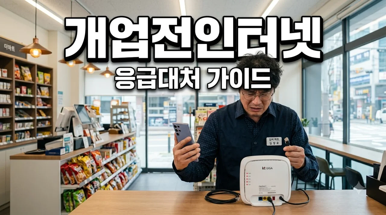 개업 하루 전 인터넷 설치 안 될 때 가장 먼저 할 일 총정리