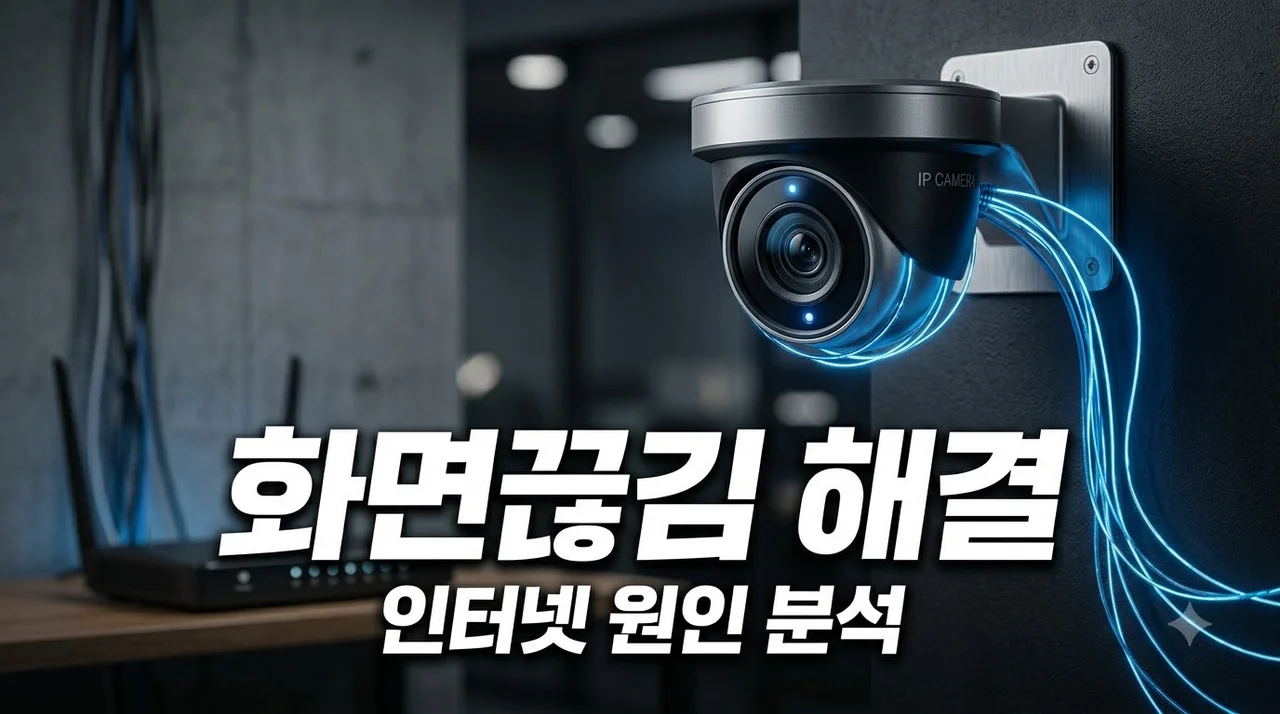CCTV 화면 끊김 해결방법, 카메라 아닌 인터넷 네트워크 문제일까?