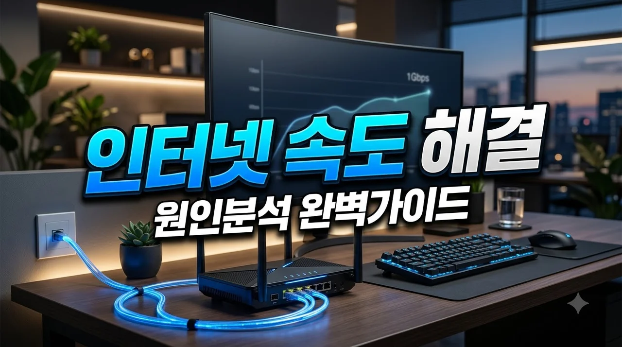 인터넷이 느린데 통신사만 탓하고 계신가요? 속도 저하 원인과 해결법 완벽정리