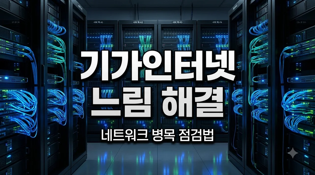 기가인터넷 느림 현상 원인과 네트워크 병목 해결 방법 총정리