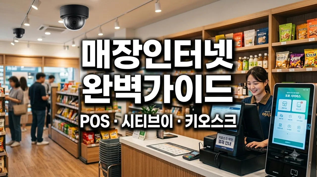 POS CCTV 키오스크 인터넷 결합 구축법 및 매장 통신 솔루션 총정리