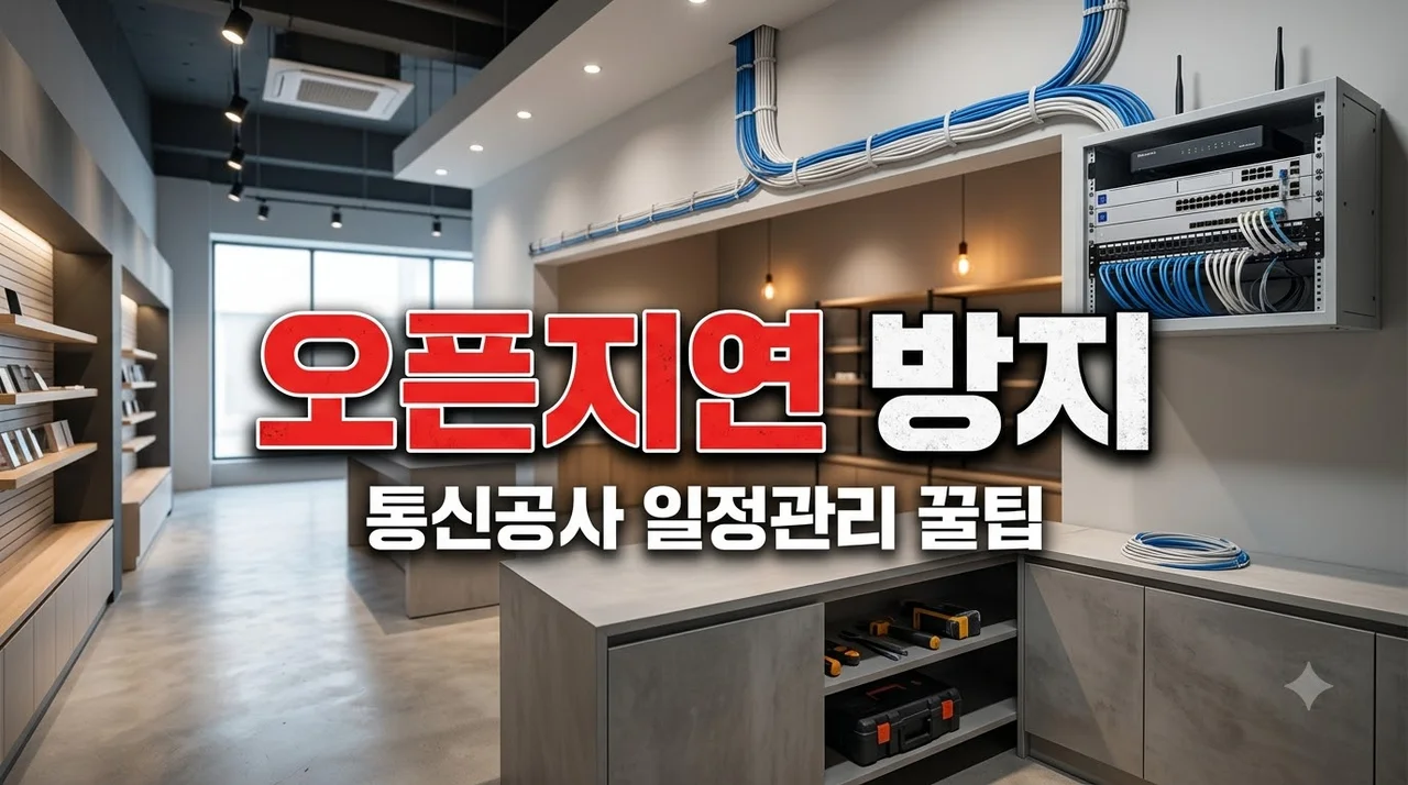 통신공사 일정 관리 실패가 매장 오픈 지연 원인? 완벽 해결법 2026년 총정리