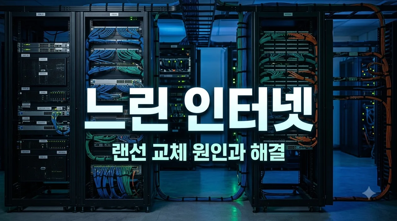 오래된 랜선 하나가 기업 인터넷 전체를 느리게 합니다 해결 원인 총정리
