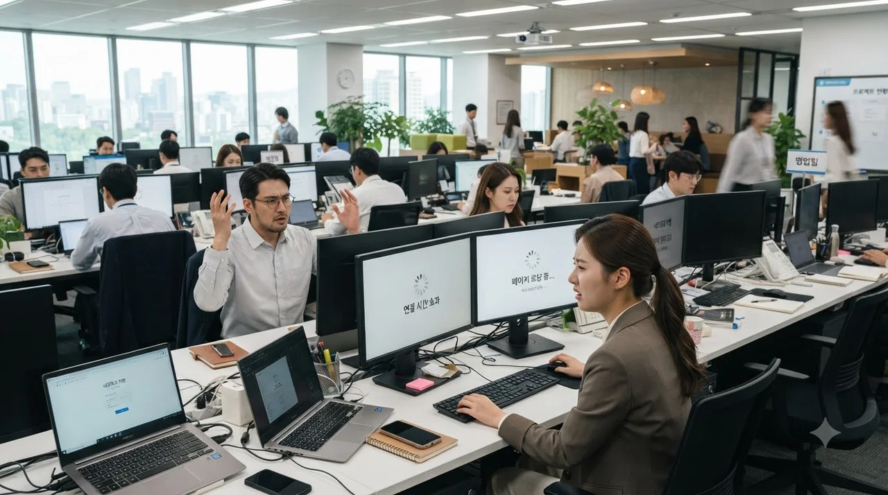 사무실 인터넷속도 저하 원인, 첫 화면 핵심 요약