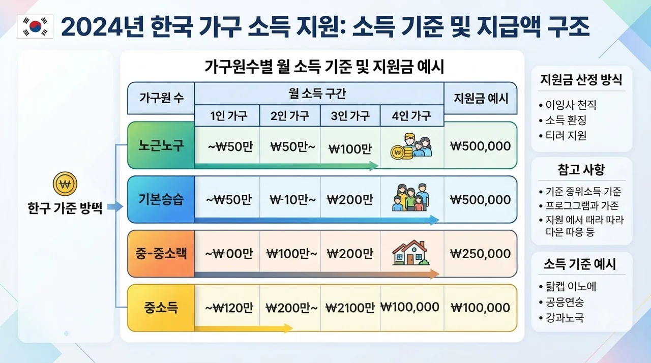 누가 받나? 단독·외벌이·맞벌이 가구별 소득 및 재산 요건