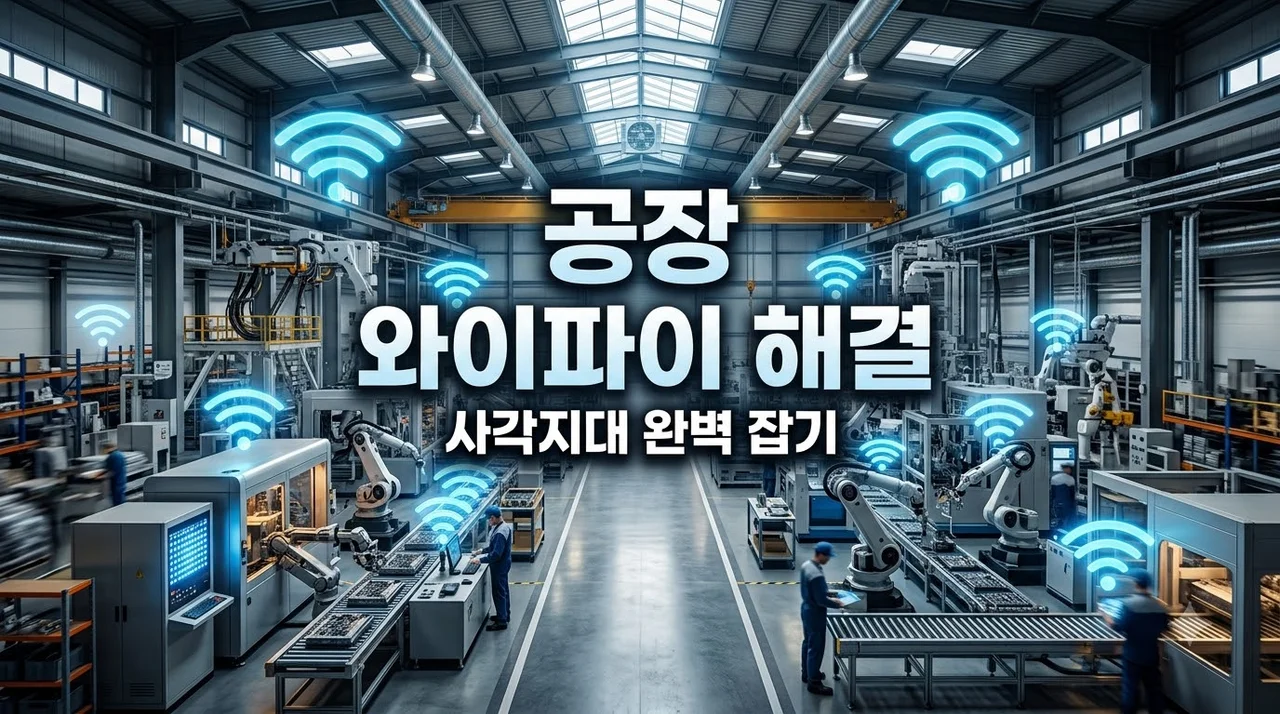 공장 와이파이 사각지대 장비 추가만으로 해결 안 되는 이유와 3가지 해결책