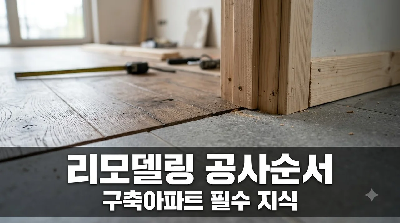 구축아파트 리모델링 순서 바꿨다가 1000만원 뜯어고쳤다?.. 실패 없는 인테리어 공사순서