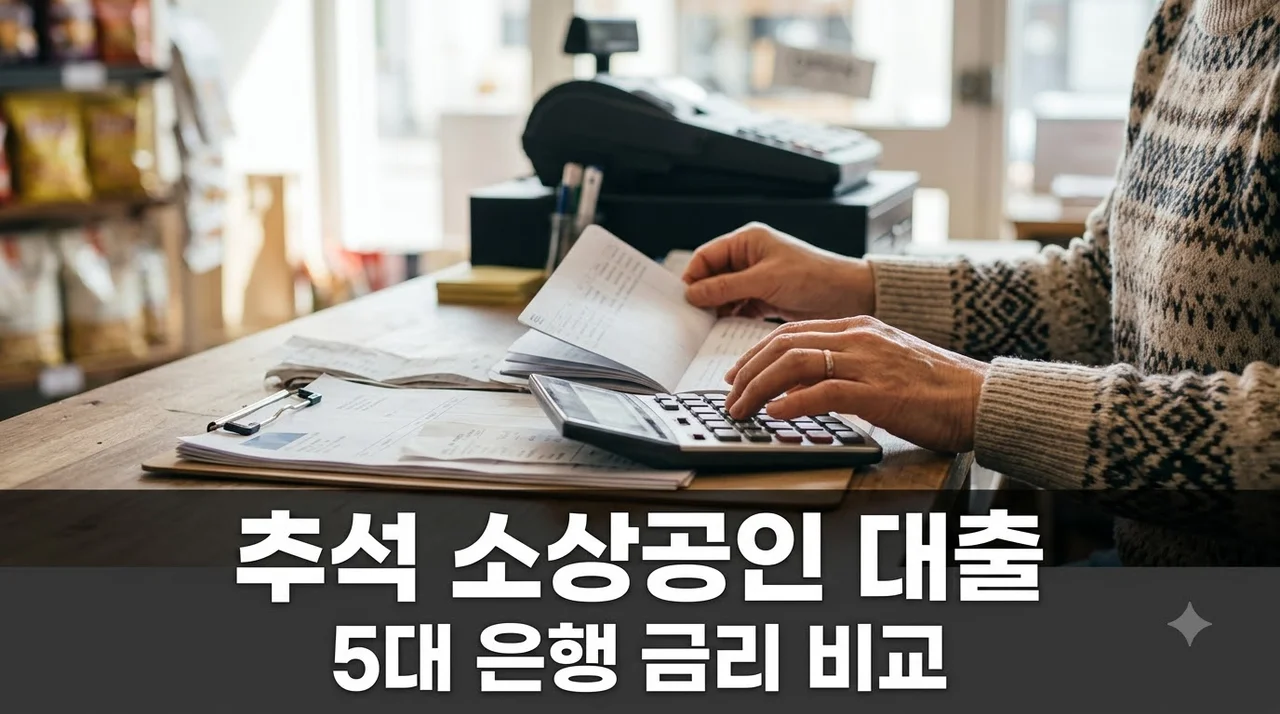 추석 소상공인 대출 최대 10억 지원? 5대 은행 우대금리 차이 봤더니..