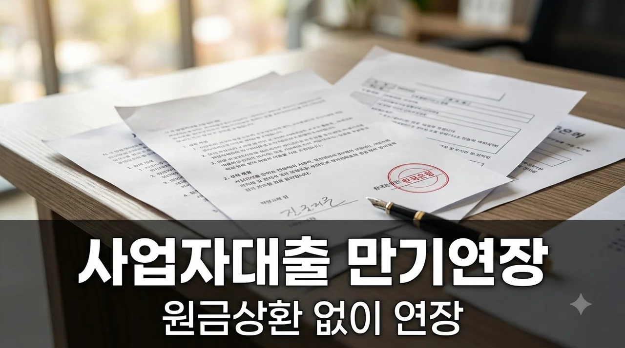 추석 앞두고 사업자대출 만기연장? 원금 상환 없이 1년 더 미루는 법..