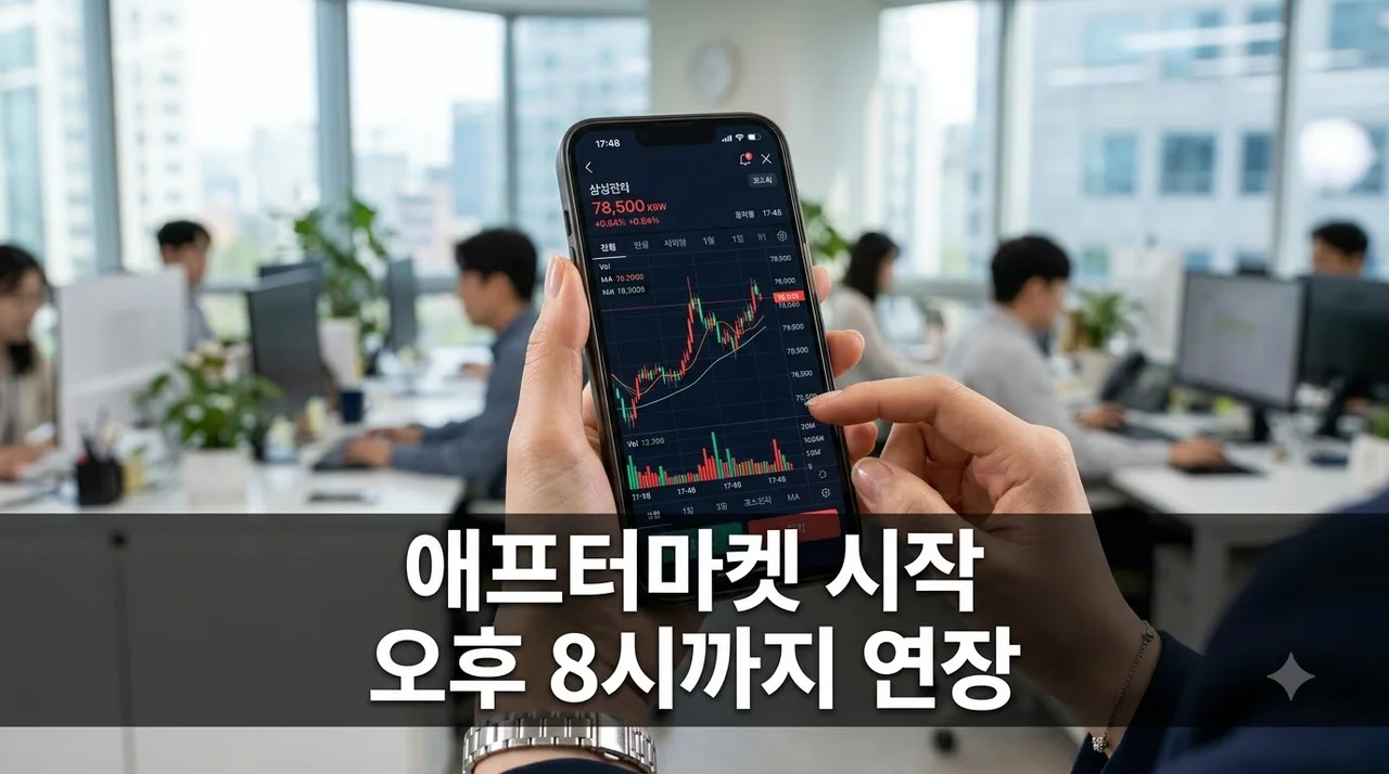 어머나! 오늘부터 한국거래소 애프터마켓 개장.. 오후 8시까지 주식 시장에 생긴 뜻밖의 반전