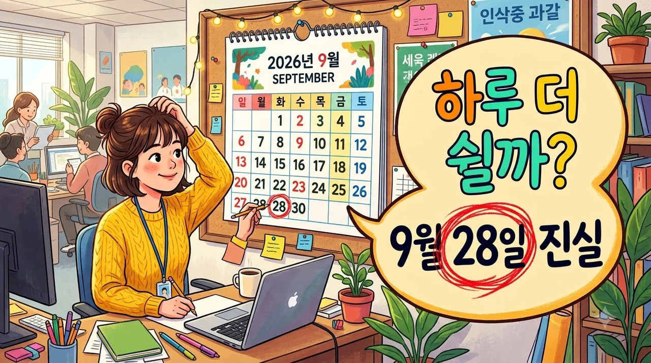9월 28일 임시공휴일 지정될까?.. 추석 연휴 하루 더 쉬나 했더니 뜻밖의 진실
