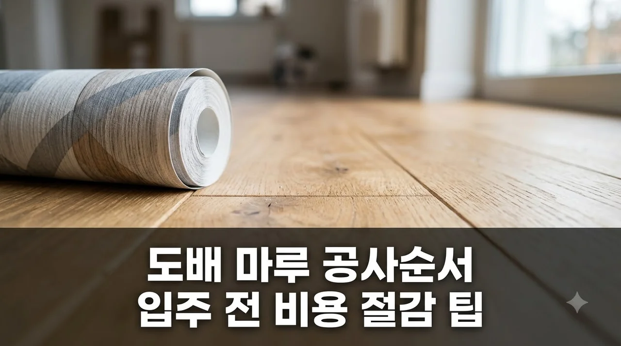 도배와 마루 같이 해야 할까? 입주 전 공사순서와 비용 절감 총정리