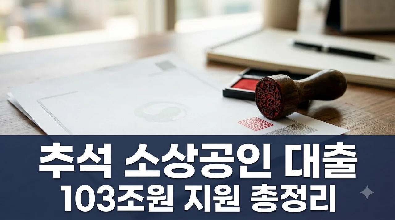 추석 소상공인 대출 103조원 풀렸다.. 어디서 신청해야 한도 많이 나올까?