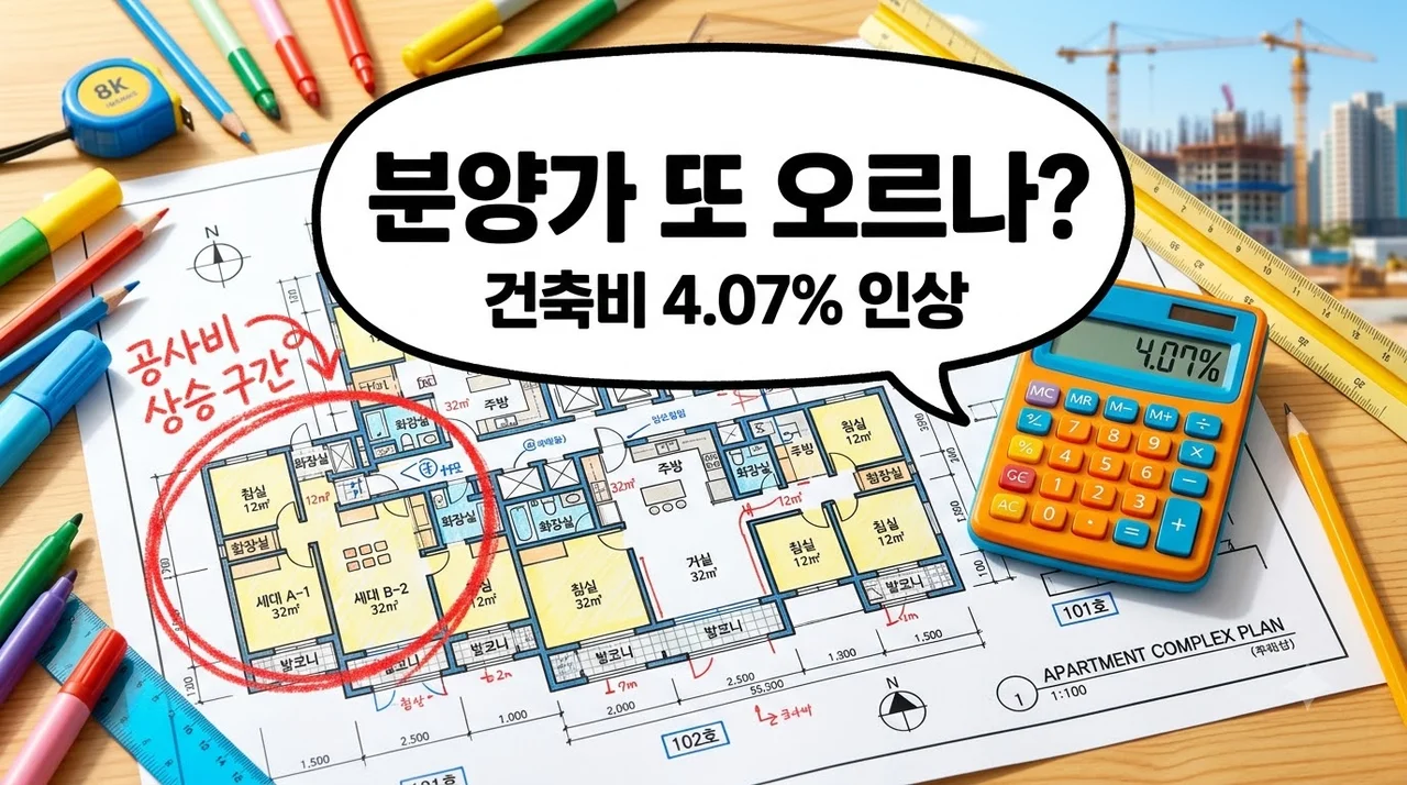 기본형건축비 4.07% 인상.. 분양가상한제 청약 얼마나 더 오를까?