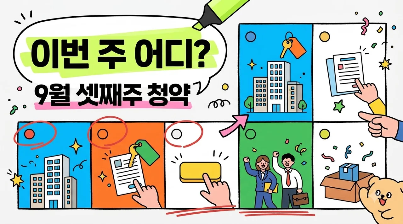 "전국 1만1521가구 쏟아진다".. 9월 셋째 주 아파트청약 1순위 어디일까?