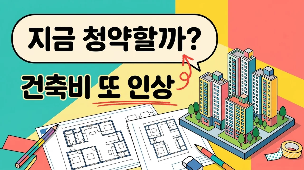 분양가상한제 청약 "건축비 또 오르는데.." 실수요자 지금 안 보면 땅 치고 후회하는 이유